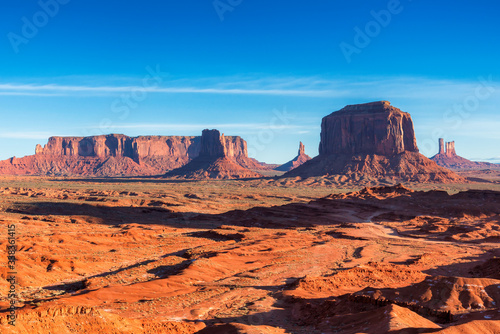 Western landscape in Monument Valley, Arizona