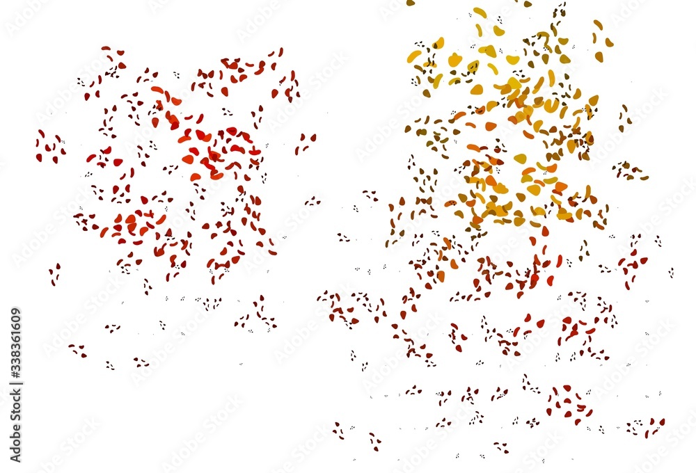 Light Orange vector template with memphis shapes. Light Orange vector template with memphis shapes.