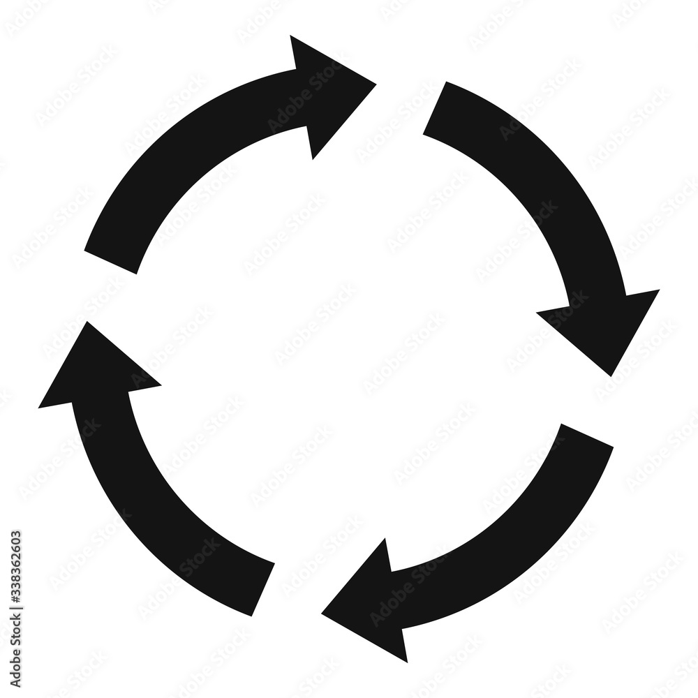 Save recycling icon. Simple illustration of save recycling vector icon for web design isolated on white background Save recycling icon. Simple illustration of save recycling vector icon for web design isolated on white background