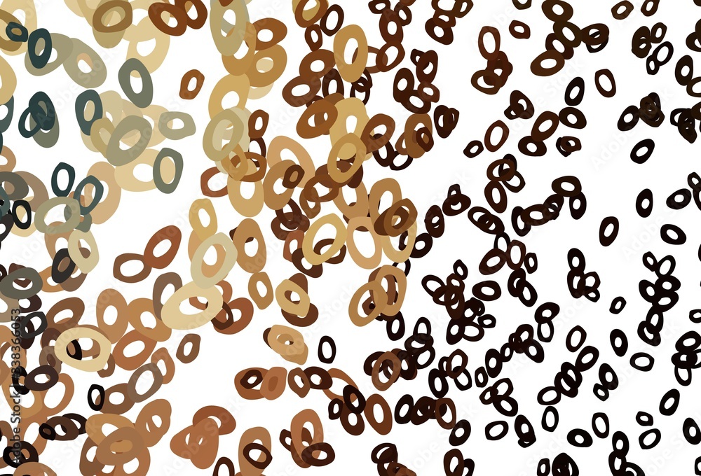 Dark Yellow, Orange vector layout with circle shapes. Dark Yellow, Orange vector layout with circle shapes.