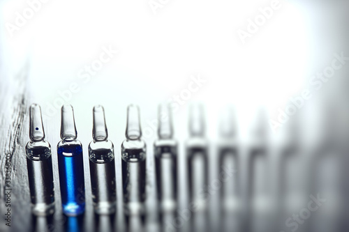 ampoules medicine vaccine concept  abstract background  vaccination virus protection