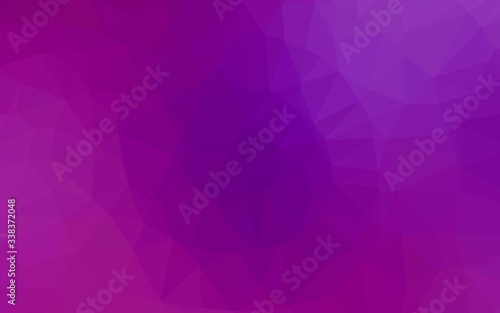 Light Purple vector low poly layout. Colorful illustration in Origami style with gradient. Brand new style for your business design.