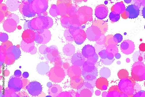 Colorful pink ink splash illustration texture background