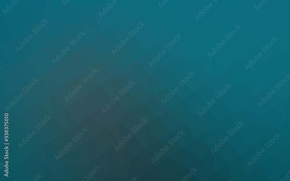 Light BLUE vector polygonal template. Triangular geometric sample with gradient.  Polygonal design for your web site.