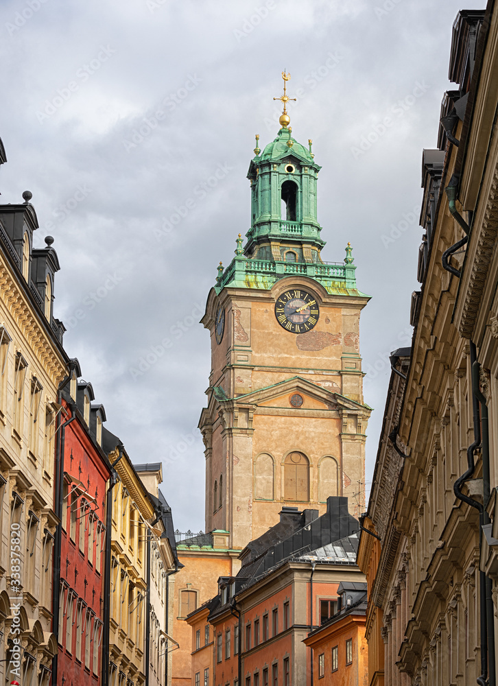 Sankt Nikolai church in Old town Stockholm.