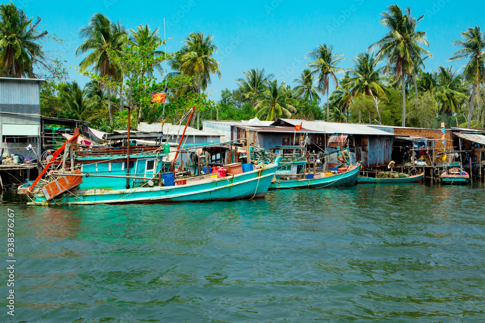 Fishing Village at Phu Quoc, Vietnam, Southeast Asia