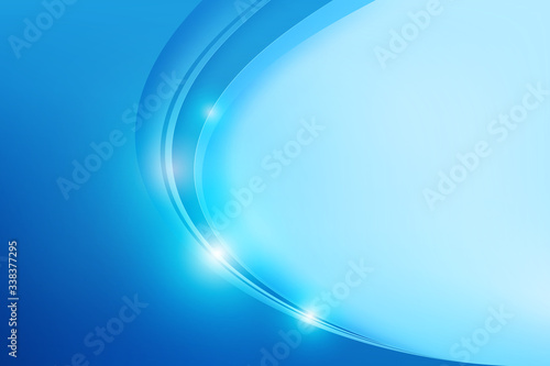 Abstract blue overlap and curve 002