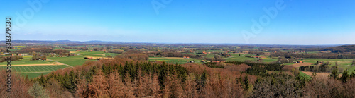 Aussicht im Osnabrücker Land vom Aussichtsturm auf dem Beutling Richtung Melle