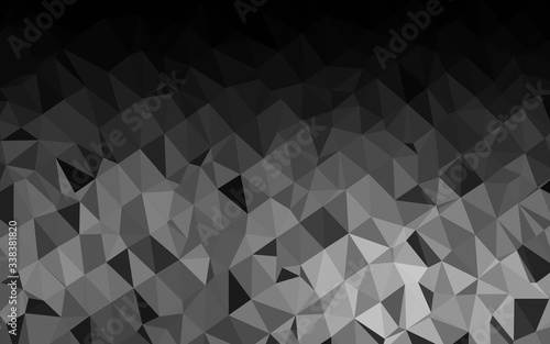 Light Silver, Gray vector polygon abstract background. Modern geometrical abstract illustration with gradient. Brand new style for your business design.
