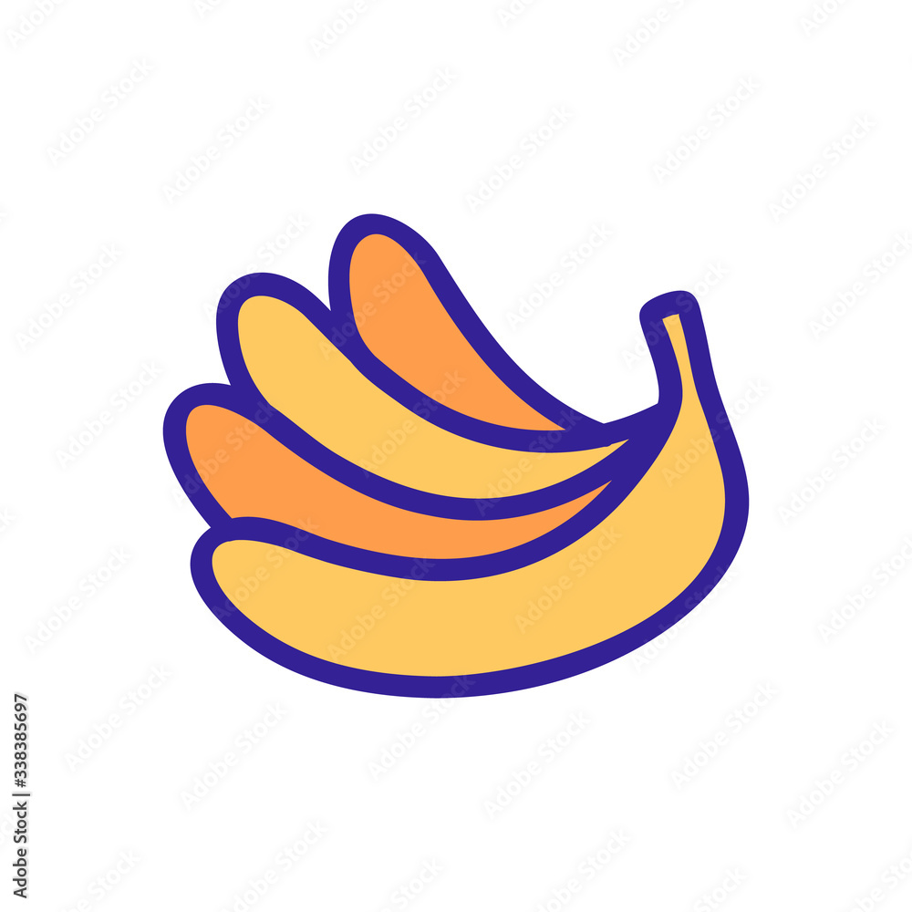 a stack of banana icon vector. a stack of banana sign. color contour symbol illustration a stack of banana icon vector. a stack of banana sign. color contour symbol illustration