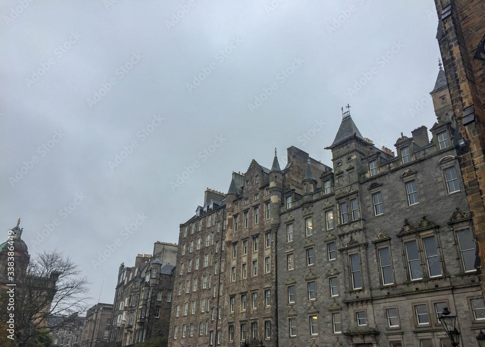 View of architecture in the old town of Edinburgh Scotland