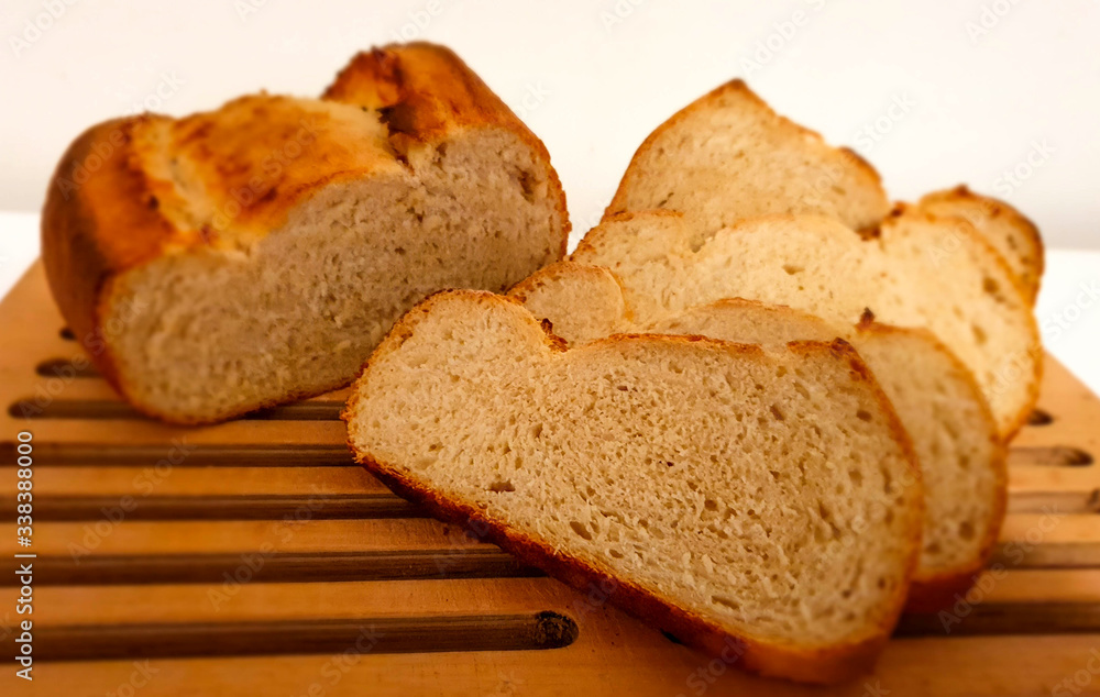 Homemade bread whit handmade wheat