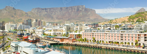 Panoramic view of Cape Grace Hotel and Waterfront  Cape Town  South Africa