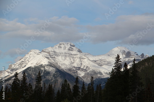 Autumns Snow On The Mountains Banff National Park, Alberta