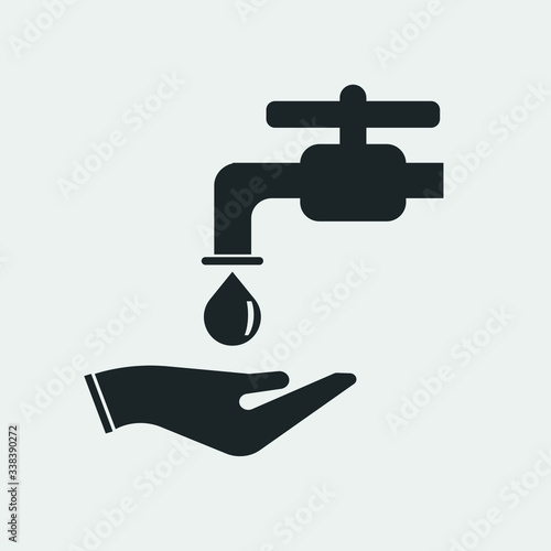 Washing hands vector illustration symbol for website and graphic design