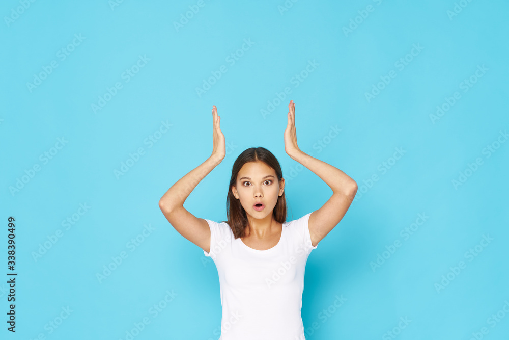 young woman in yoga pose