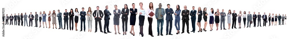 panoramic collage of a large and successful business team panoramic collage of a large and successful business team