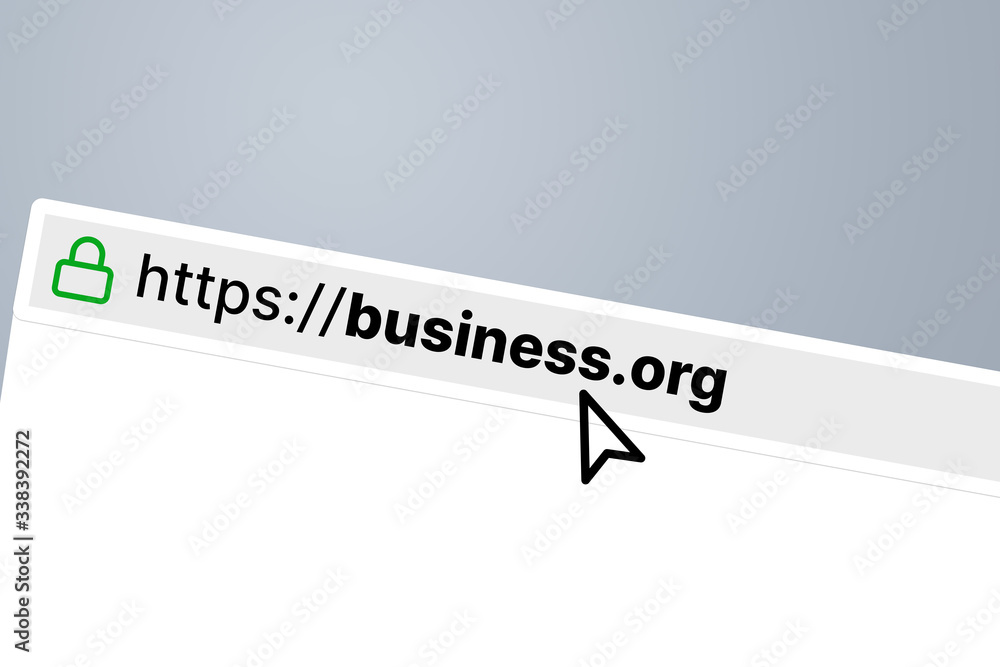 .org business url in a browser bar - obrazy, fototapety, plakaty 