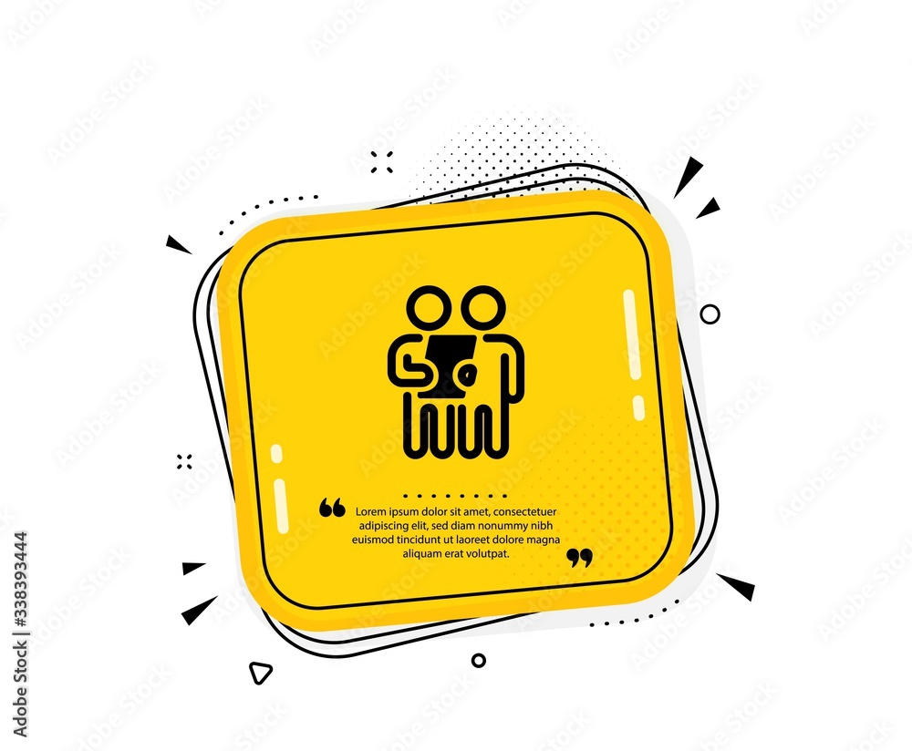 Survey icon. Quote speech bubble. Contract application sign. Agreement document symbol. Quotation marks. Classic survey icon. Vector Survey icon. Quote speech bubble. Contract application sign. Agreement document symbol. Quotation marks. Classic survey icon. Vector