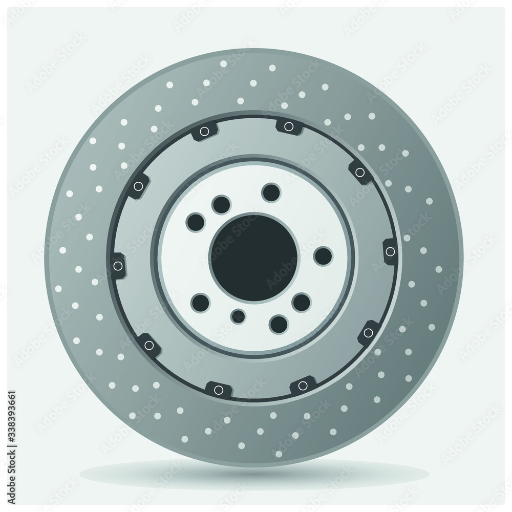 break disk on isolated background vector break disk on isolated background vector