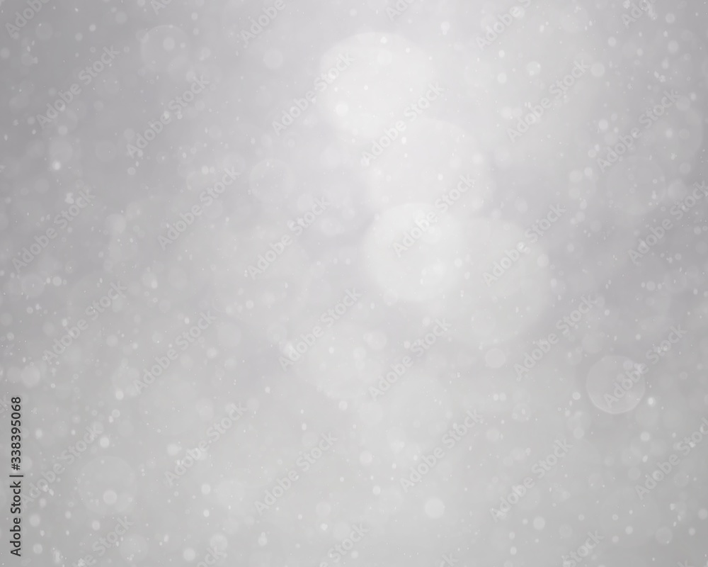 White bokeh background.Abstract blur background. White bubbles.