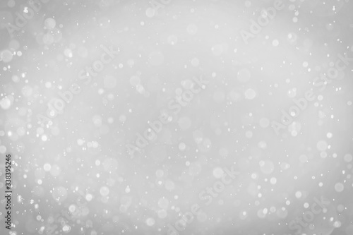 White bokeh background.Abstract blur background. White bubbles.