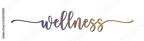 WELLNESS brush calligraphy icon