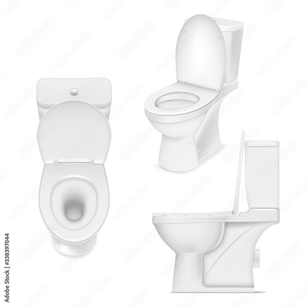 Toilet white bowl set, clean washroom seat Toilet white bowl set, clean washroom seat