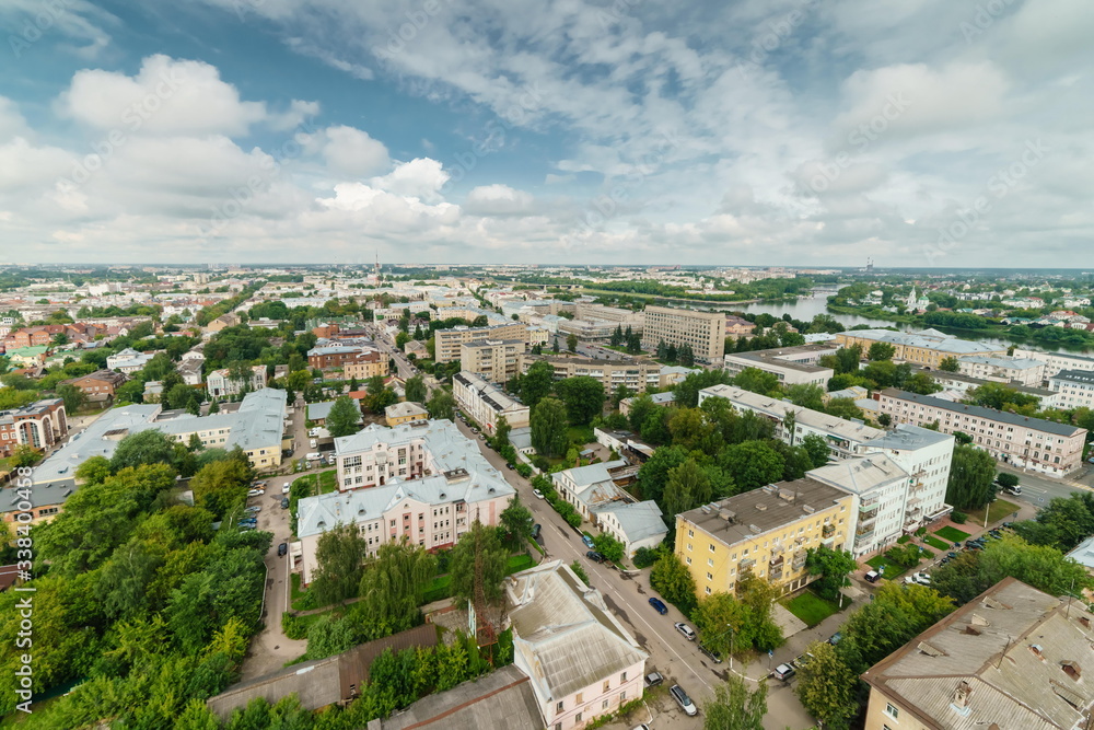 Tver,city, view, landscape, architecture, panorama, city, travel, aerial photography, urban landscape, building, sky, hill, old, city, panoramic, tourism, buildings, roof, summer, ancient, 