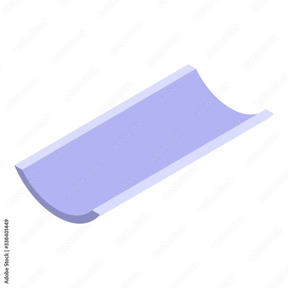 Building gutter icon. Isometric of building gutter vector icon for web design isolated on white background Building gutter icon. Isometric of building gutter vector icon for web design isolated on white background