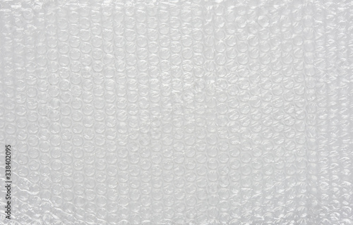 White bubble wrap packing texture. Air cushion film background photo