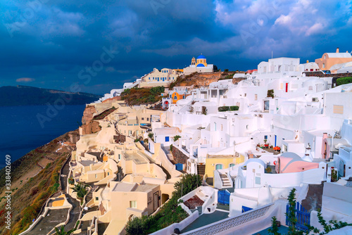 Oia village architecture on the Greek island of Santorini