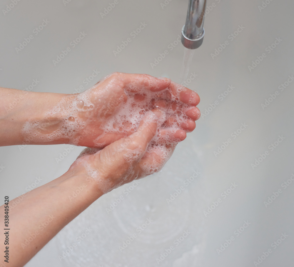 Washing hands rubbing with soap man for corona virus prevention, hygiene to stop spreading coronavirus. Washing hands rubbing with soap man for corona virus prevention, hygiene to stop spreading coronavirus.