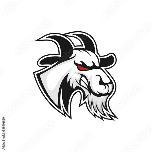 Goat sport logo mascot element