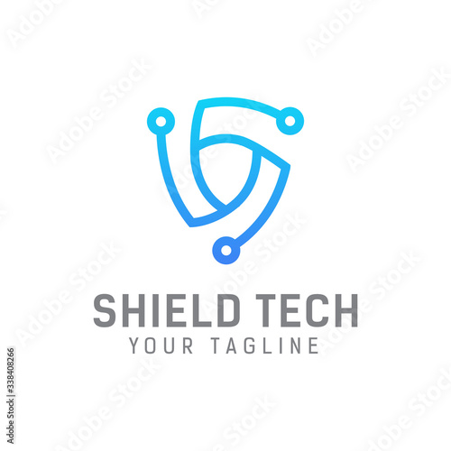 security tech logo design template