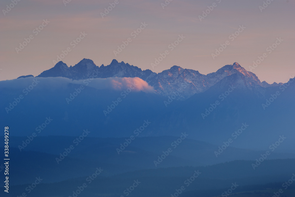 morning in the Tatra mountains