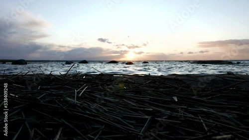 Lake. Sunset.