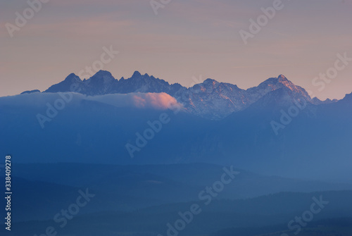 morning in the Tatra mountains