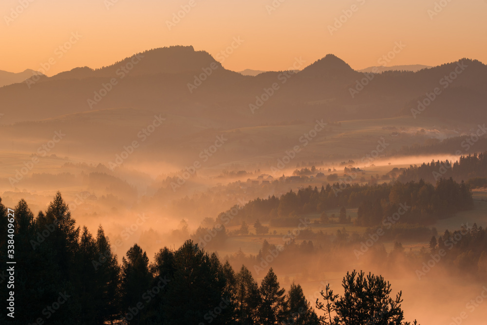 morning in the Pieniny National Park