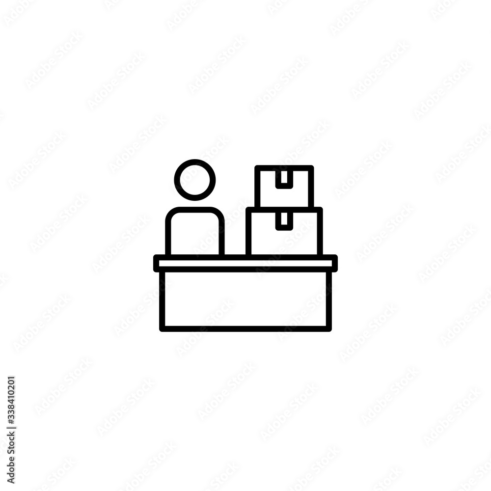 delivery store icon vector illustration delivery store icon vector illustration