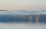 morning at the Solina Lake in the Bieszczady Mountains