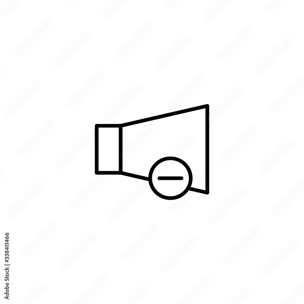 volume down icon vector illustration volume down icon vector illustration