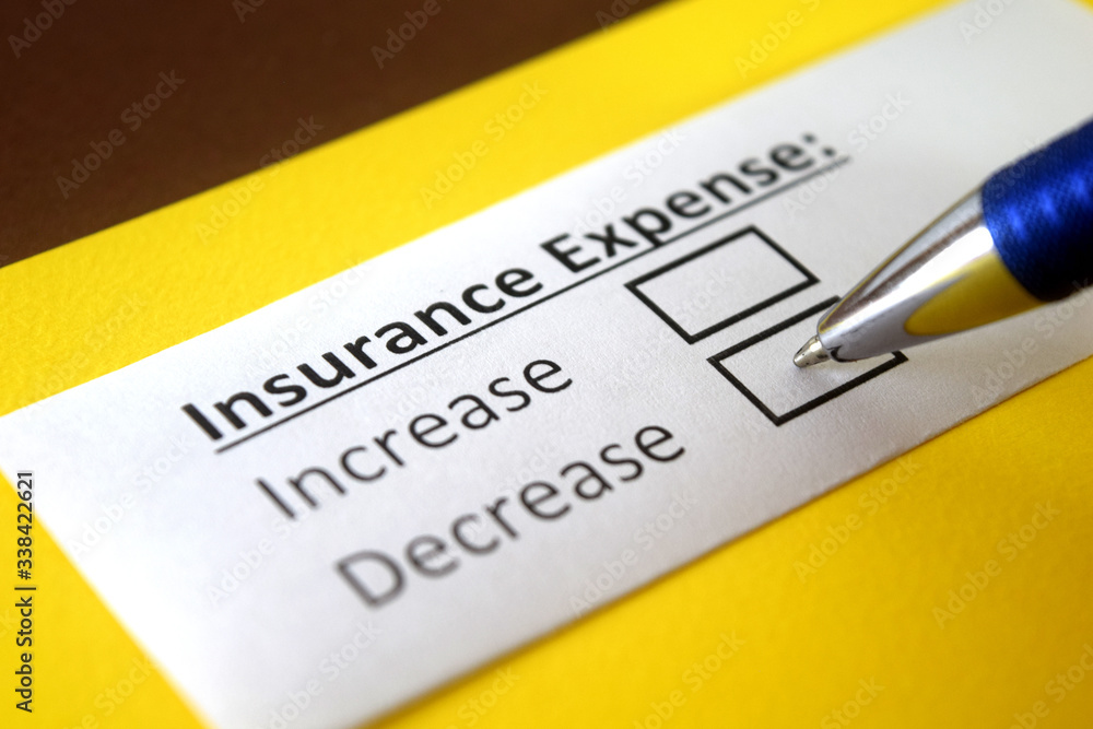 One person is answering question about insurance expense. One person is answering question about insurance expense.