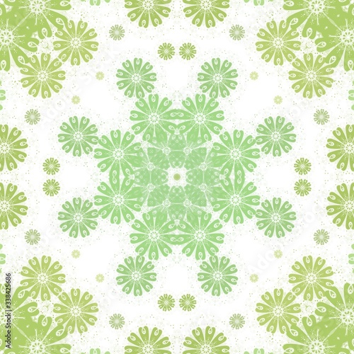 Colorful symmetrical flower illustration background