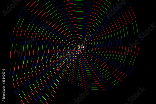 abstract lightpainting moving lights cosmic space background