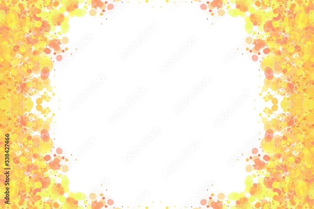 Colorful bubble frame illustration. Perfect for card design background