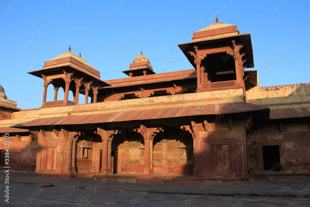 Detail of the famous Fatehpur Sikri , near the city of Agra, India