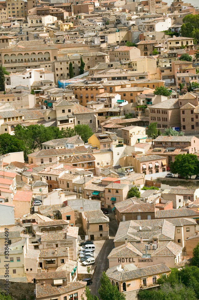 View of building congestion in historic city of Toledo, Spain View of building congestion in historic city of Toledo, Spain