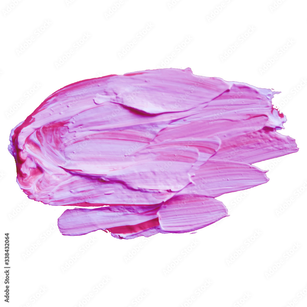 Acrylic paint smear on white background. Acrylic paint smear on white background.