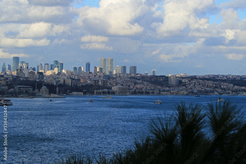 Landscape of Bosphorus in Istanbul, Turkey
